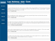 Tablet Screenshot of leeholmes.com